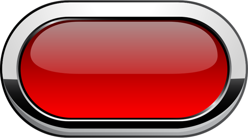 Thick grayscale border red button vector graphics