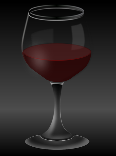 Gráficos vectoriales de vidrio de vino rojo