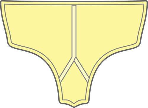 Żółty majtki wektorowych ilustracji