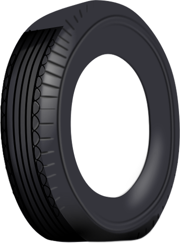 टायर बाहरी ट्यूब वेक्टर छवि