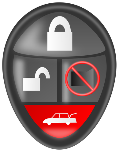 Car alarm remote vector clip art