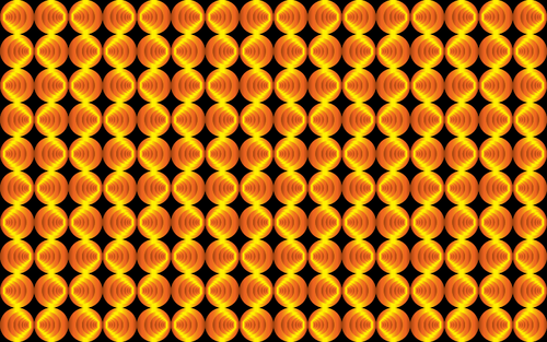 Cercles retro orange