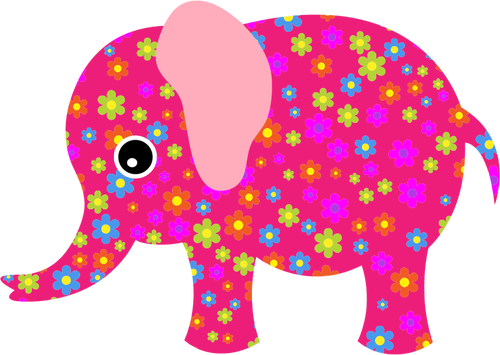 Éléphant coloré