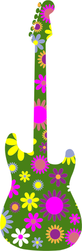 Guitarra floral