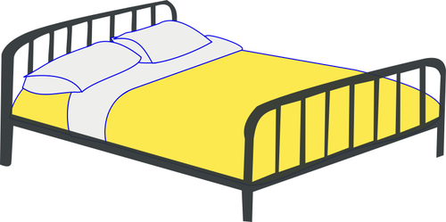 Двуспальная кровать изображение