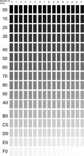 Imágenes Prediseñadas Vector de matices de gris paleta