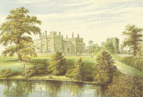 Ripley Castle vector clip art