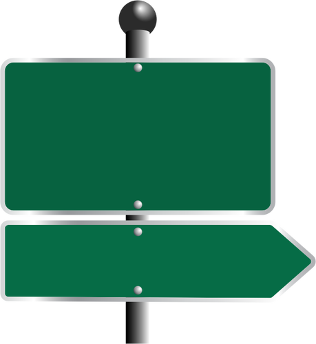 緑色の道路標識