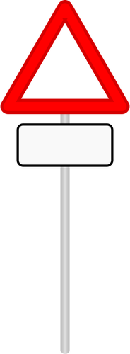 Vektor-Cliparts von leere Warnung dreieckige Straßenschild