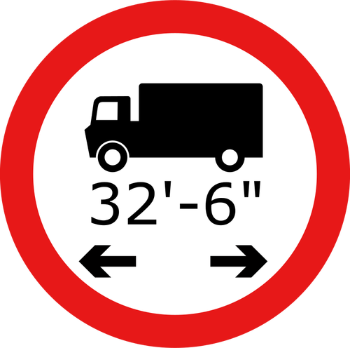 Lorry length symbol