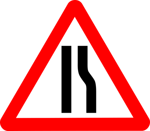 道路标志收窄