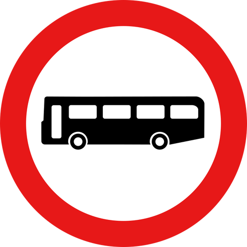 Panneau de signalisation de bus