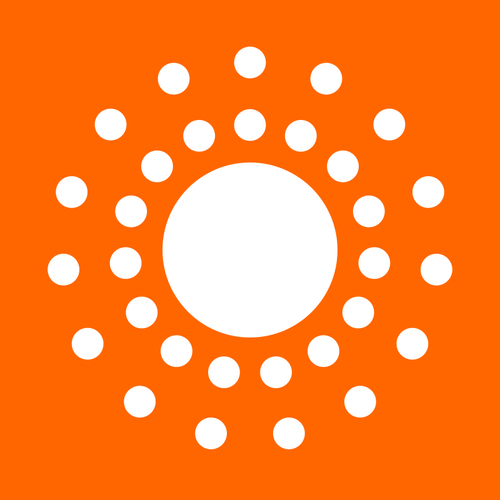 Sun logo vector image