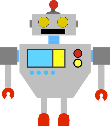 Gekleurde robot afbeelding