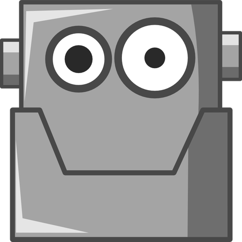 Leuke robot portret vector afbeelding