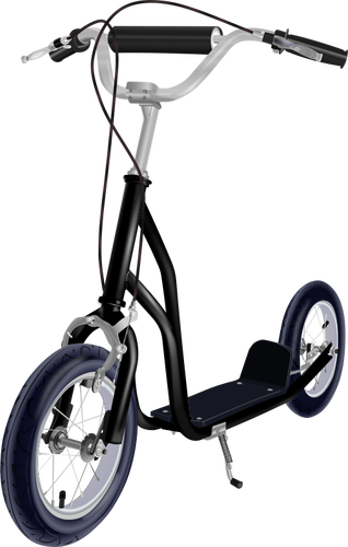 Kick scooter vector illustration