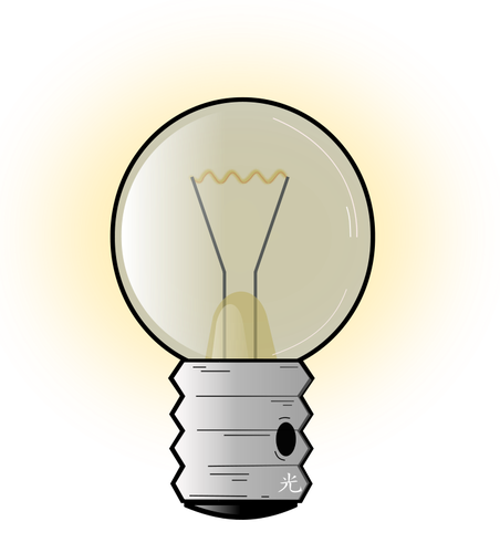 Light bulb vector graphics