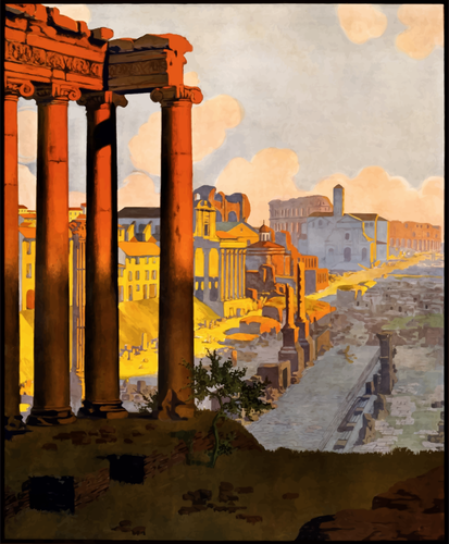 Rome vector image