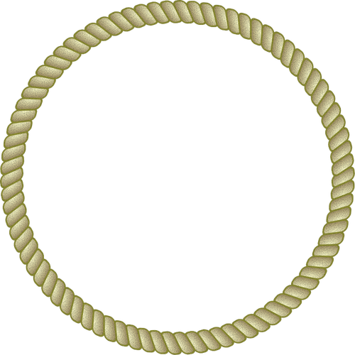 Image de vecteur pour le cadre corde ronde