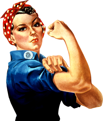 Rosie Riveter vektör çizim