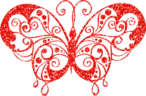 Diamant roşu fluture