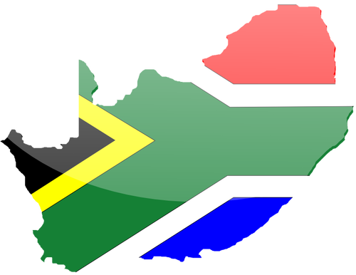 South African flag vector