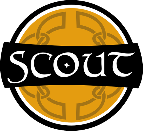 Scout Celtic sign vector clip art