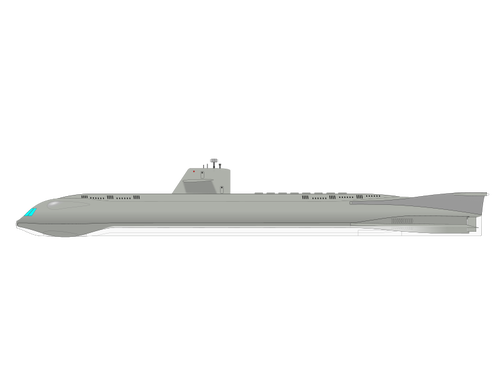Seaview submarino vector de la imagen