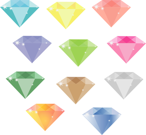 Kleurrijke diamant