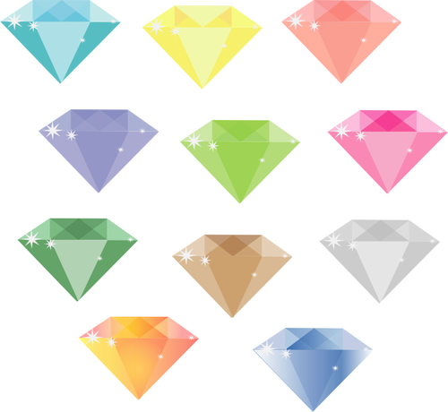 Kleurrijke diamant