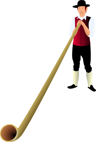 Alphorn vektorgrafik