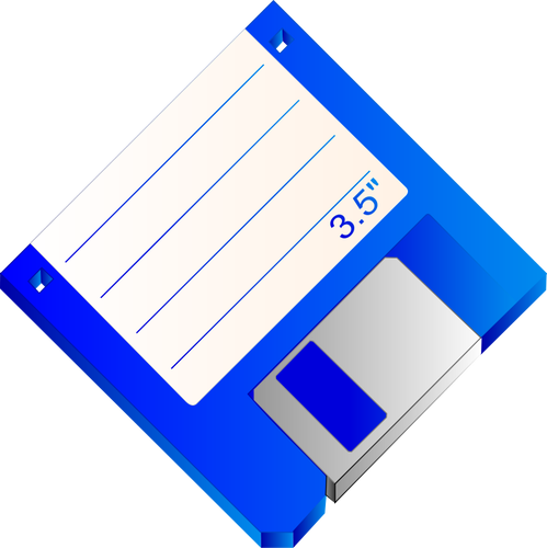 Labelled floppy disk vector clip art