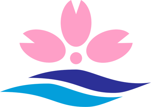 Selo oficial de Sakuragawa gráficos vetoriais