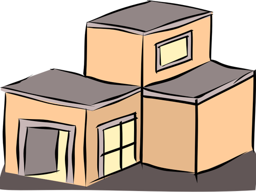 Clipart vectorial de una casa