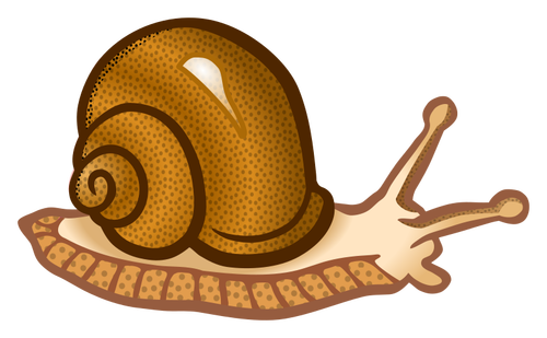 Colored snail