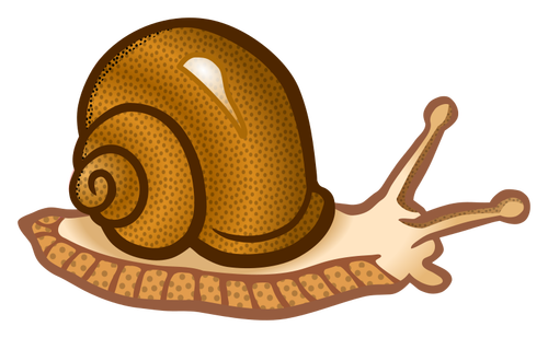 Colored snail