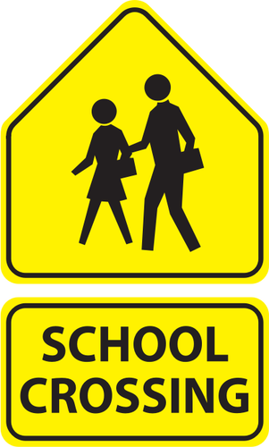 School crossing sign