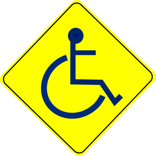 轮椅警示