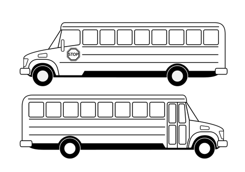 Skolebuss vektortegning