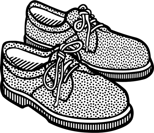 ClipArt vettoriali di scarpe da uomo imprevedibile