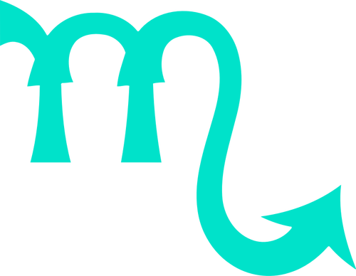 Grün-Skorpion-symbol
