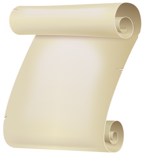 White paper scroll