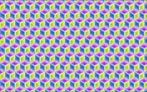 קוביית איזומטרי תבנית בתמונה וקטורית