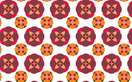 抽象的な花のベクトル パターン