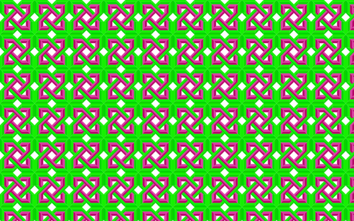 緑とピンクのケルト族の結び目