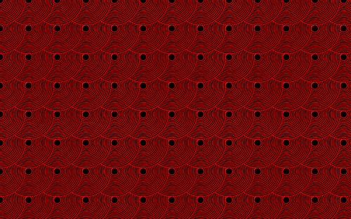 赤色の円パターン