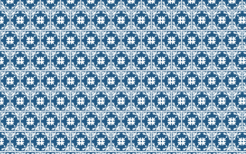 Diseño floral Vintage azul