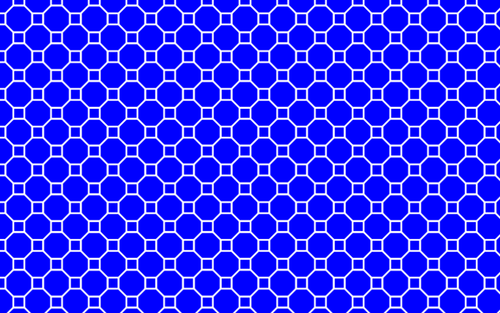Seamless geometric line art blue pattern