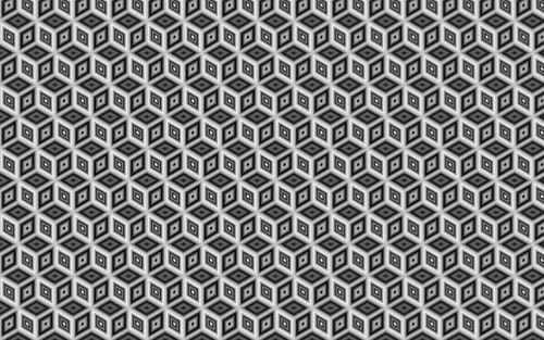 Isometrisk kube mønster