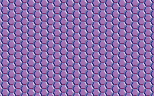 Papier peint violet hexagones